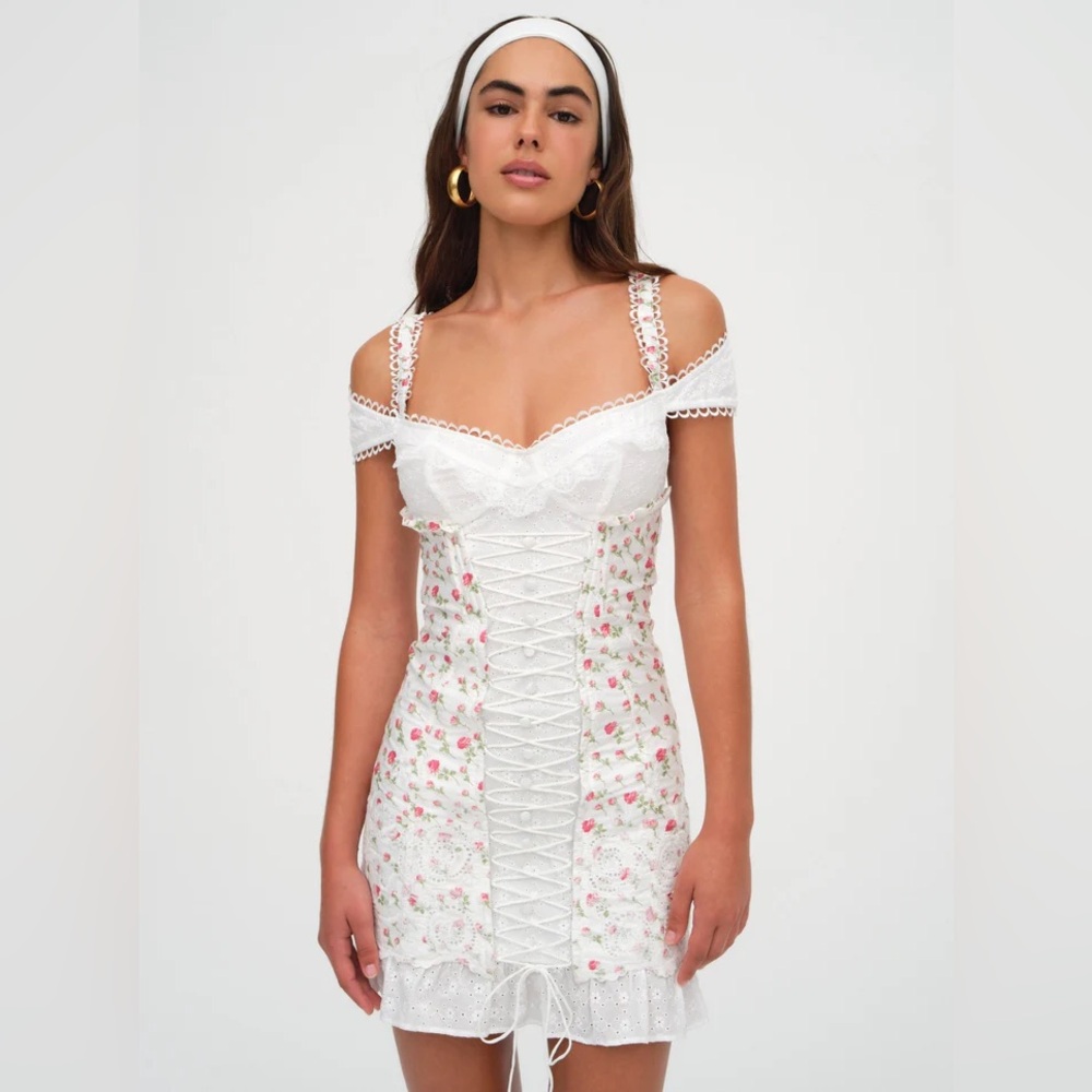 for Love & Lemons - Baela Corset Mini Dress, Women's Dress